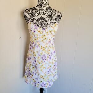Zara Floral Print Faux Milkmaid Mini Sundress